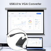 USB 3.0 to VGA Display Adapter, Resolution: 1920 x 1080(Black) Eurekaonline