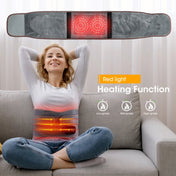 USB Charging Red Light Heating Massage Lumbar Belt Warming Waist Belt(Gray) Eurekaonline