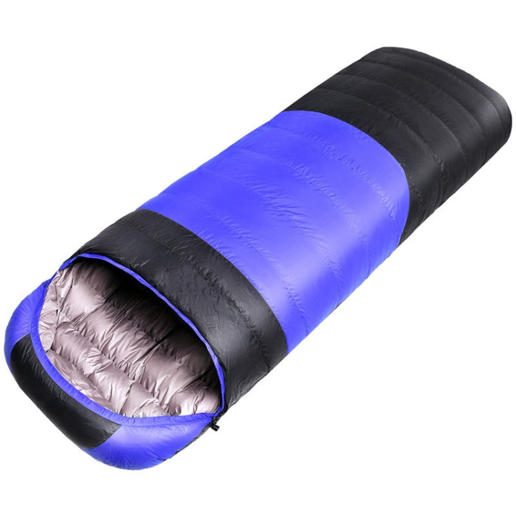 USB Electric Heating Down Cotton Sleeping Bag 3-speed Temperature Adjustment (180+30)x75cm(Blue) Eurekaonline