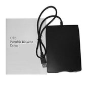 USB Portable Diskette Drive, USB External Floppy Drive(Black) Eurekaonline