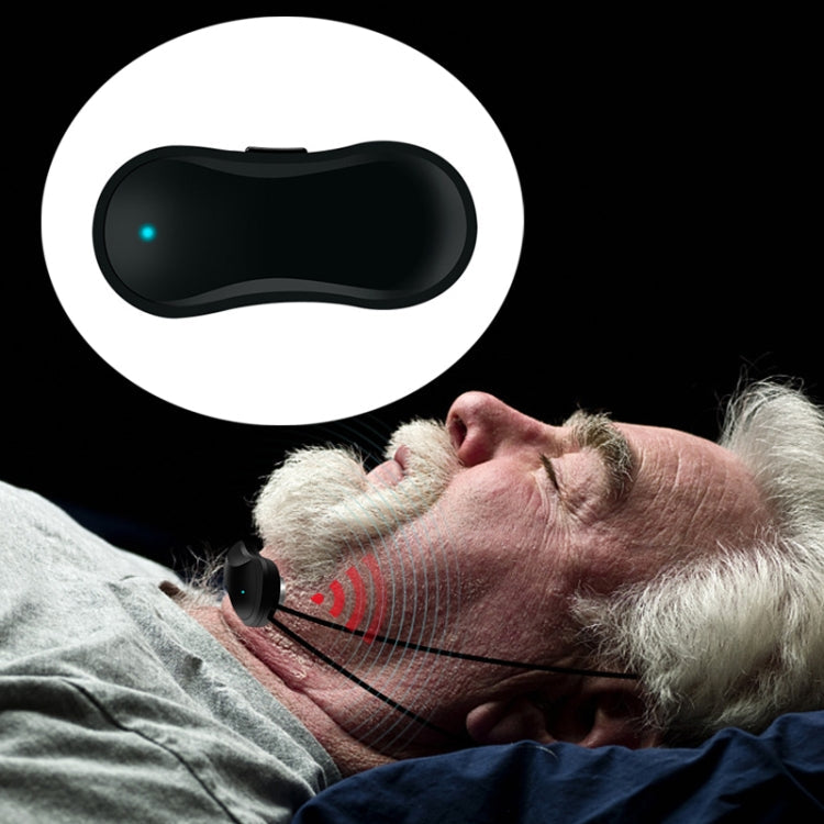 USB Rechargeable Smart Anti-snoring Device Home Snoring Corrector(Black) Eurekaonline