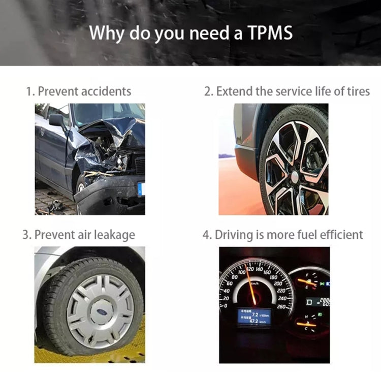 USB TPMS Tire Pressure Monitoring System Android with External Sensor for Car Radio DVD Player Eurekaonline