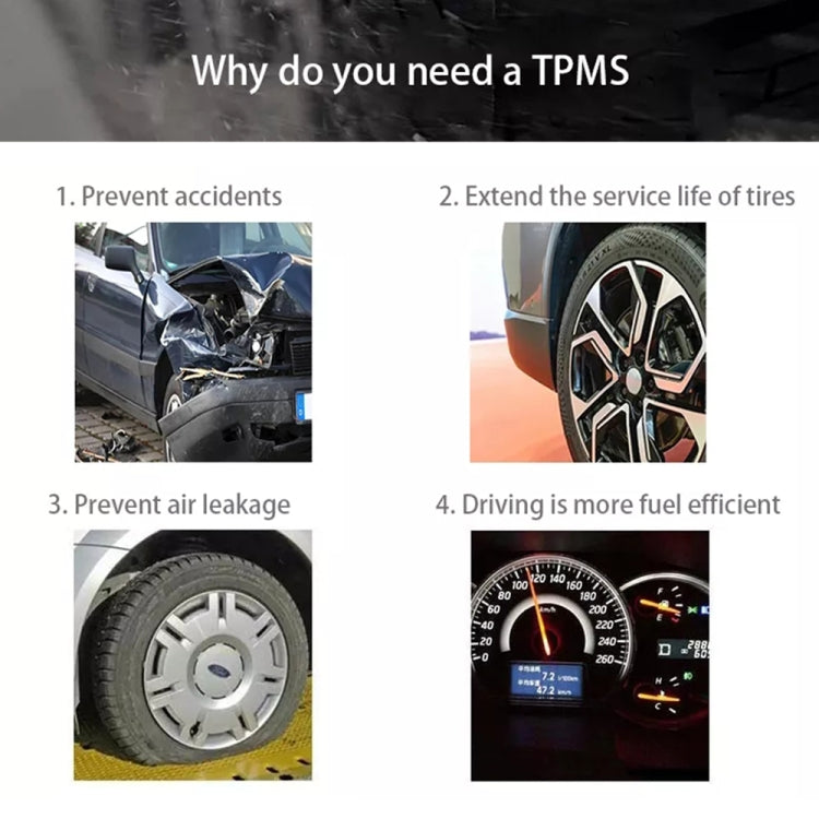 USB TPMS Tire Pressure Monitoring System Android with Internal Sensor for Car Radio DVD Player Eurekaonline