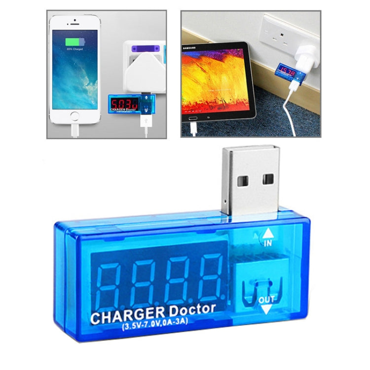 USB Voltage Charge Doctor / Current Tester for Mobile Phones / Tablets(Blue) Eurekaonline