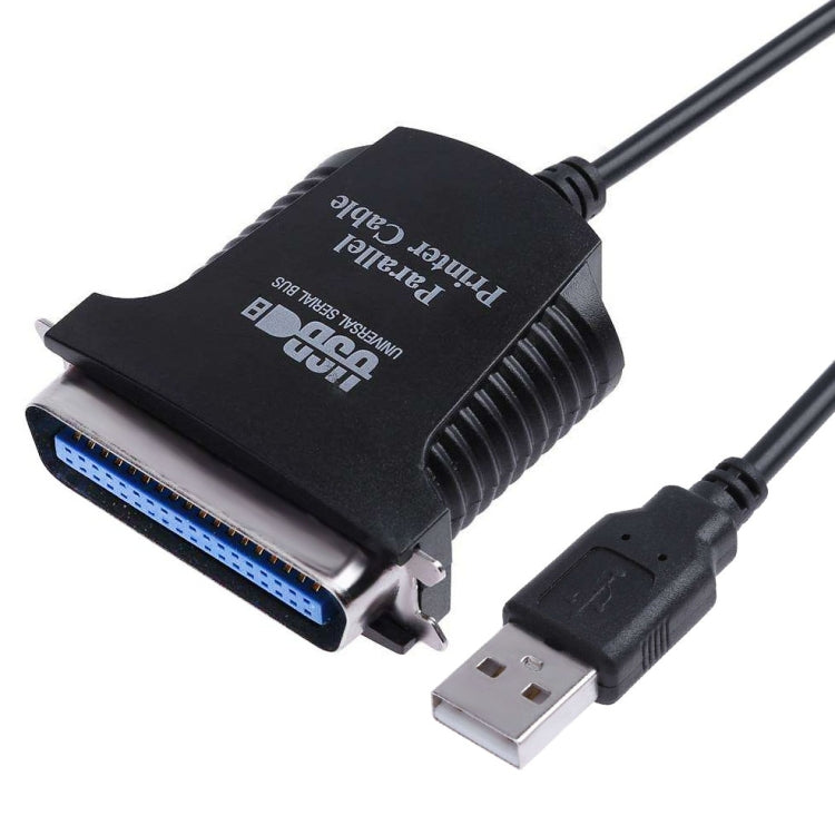 USB to Parallel 1284 36 Pin Printer Adapter Cable, Cable Length: 1m(Black) Eurekaonline