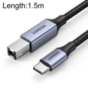 Ugreen Type-C / USB-C to Type-B Printer Nylon Braid Connect Data Cable, Length: 1.5m Eurekaonline