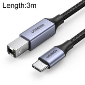 Ugreen Type-C / USB-C to Type-B Printer Nylon Braid Connect Data Cable, Length: 3m Eurekaonline