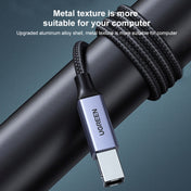 Ugreen Type-C / USB-C to Type-B Printer Nylon Braid Connect Data Cable, Length: 3m Eurekaonline