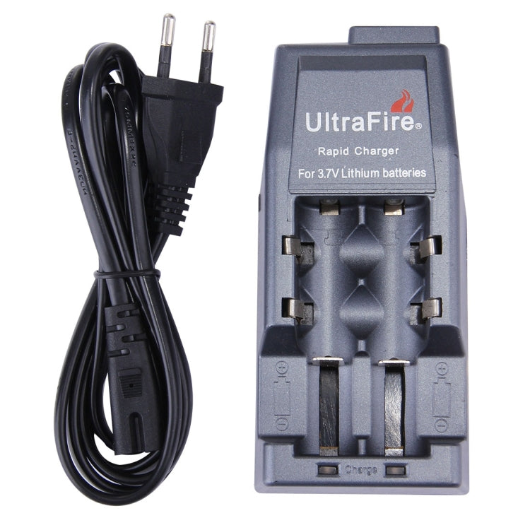 UltraFire Rapid Battery Charger 14500 / 17500 / 18500 / 17670 / 18650, Output: 4.2V / 450mA , EU Plug(Grey) Eurekaonline