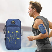 Universal 6.2 inch or Under Phone Zipper Double Bag Multi-functional Sport Arm Case with Earphone Hole, For iPhone, Samsung, Sony, Oneplus, Xiaomi, Huawei, Meizu, Lenovo, ASUS, Cubot, Ulefone, Letv, DOOGEE, Vkworld, and other Smartphones(Blue) Eurekaonline