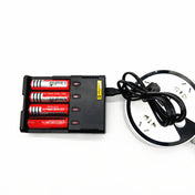 Universal Lithium Battery Charger for 26650 / 22650 / 18650 / 17670 / 18490 / 17500 / 17335 / 16340 / 14500 / 10440 (100V - 240V)(Black) Eurekaonline