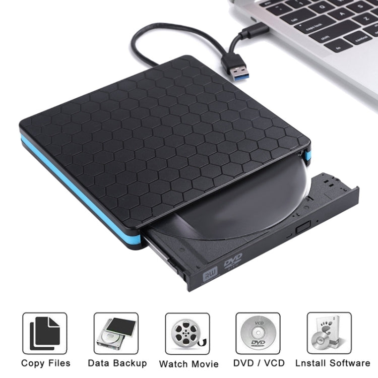 Universal Optical Drive Type-C USB 3.0 External DVD/CD/VCD Burner RW SVCD Drive Player Eurekaonline