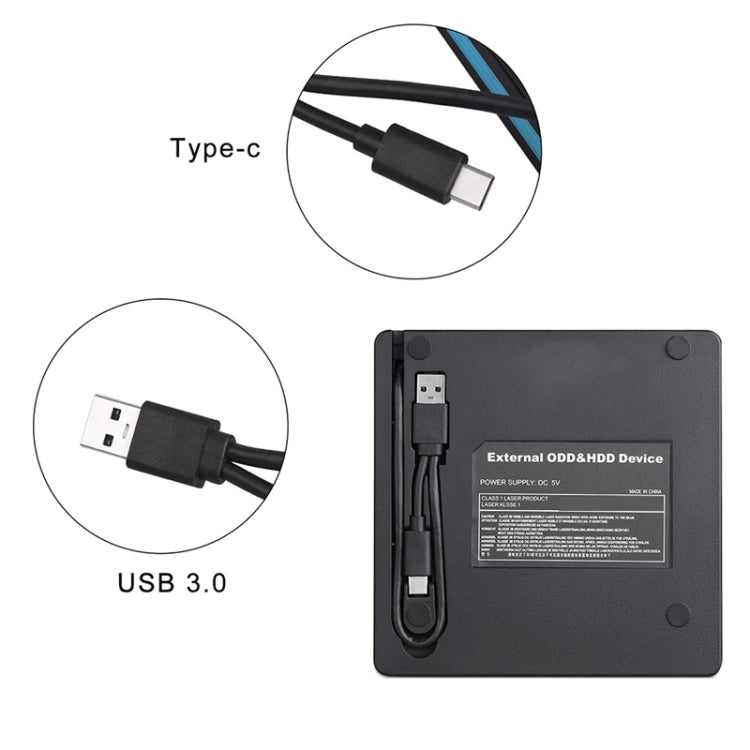 Universal Optical Drive Type-C USB 3.0 External DVD/CD/VCD Burner RW SVCD Drive Player Eurekaonline
