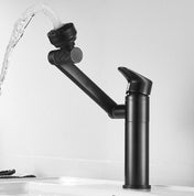 Universal Swivel Faucet Bathroom Hot & Cold Dual-Out Mode Faucet, Specification: High HT-99528-1 Eurekaonline