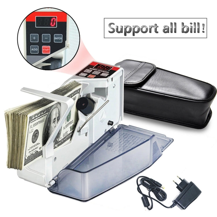 V40 Handheld Mini Portable Small Money Counting Machine, Specification: EU Plug Eurekaonline