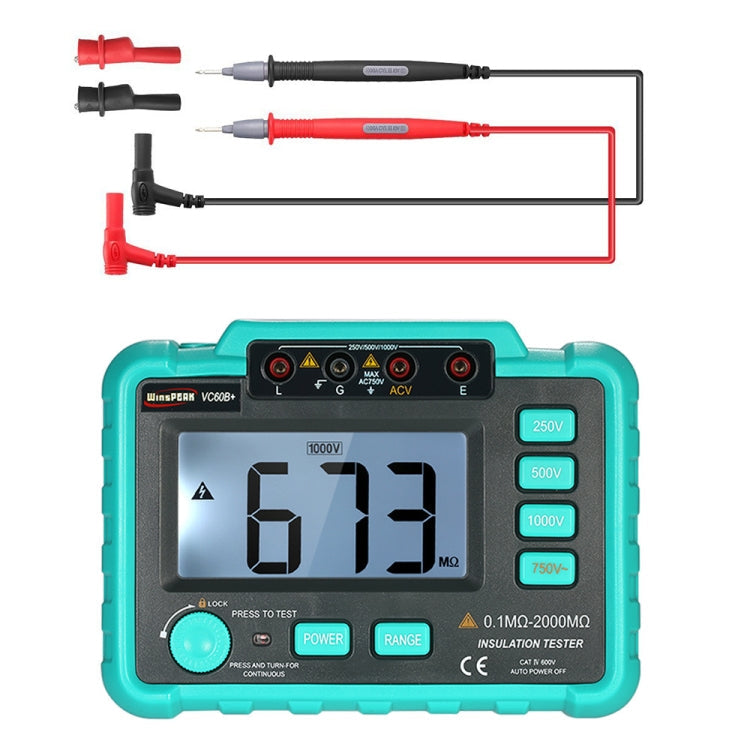 VC60B+ Digital Multimeter Measuring Instrument Digital Insulation Resistance Tester Eurekaonline