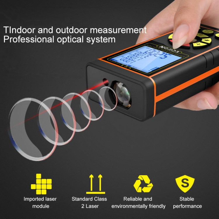 VCHON 100m Handheld Rechargeable Voice Laser Rangefinder High Precision Infrared Room Measuring Instrument Electronic Laser Ruler Eurekaonline