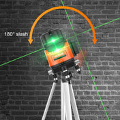 VCHON  30 Times Enhanced Green Light 3 Line High-precision Outdoor Laser Level Instrument with Anti-drop Plastic Box & 1m Tripod Eurekaonline