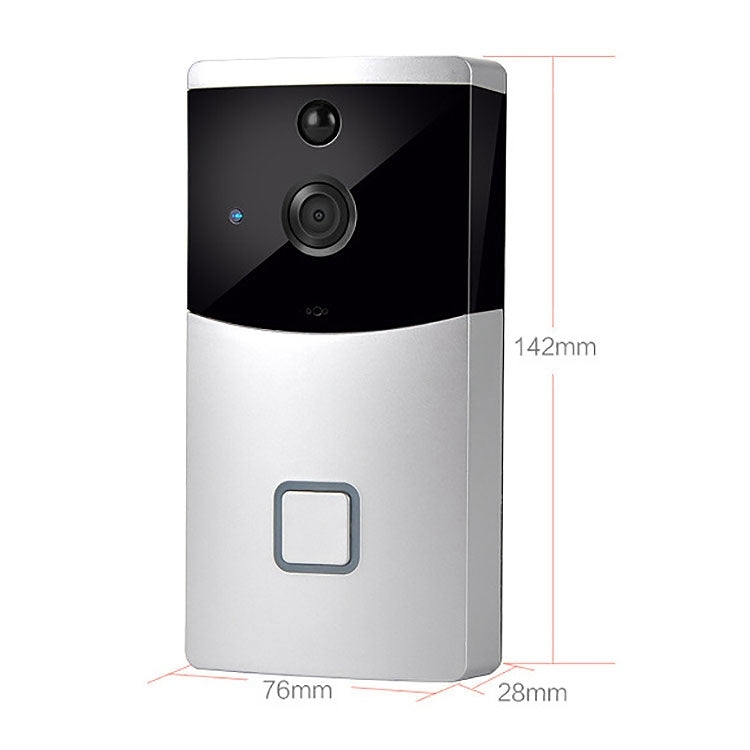 VESAFE Home VS-M2 HD 720P Security Camera Smart WiFi Video Doorbell Intercom, Support TF Card & Night Vision & PIR Detection APP for IOS and Android(Silver) Eurekaonline