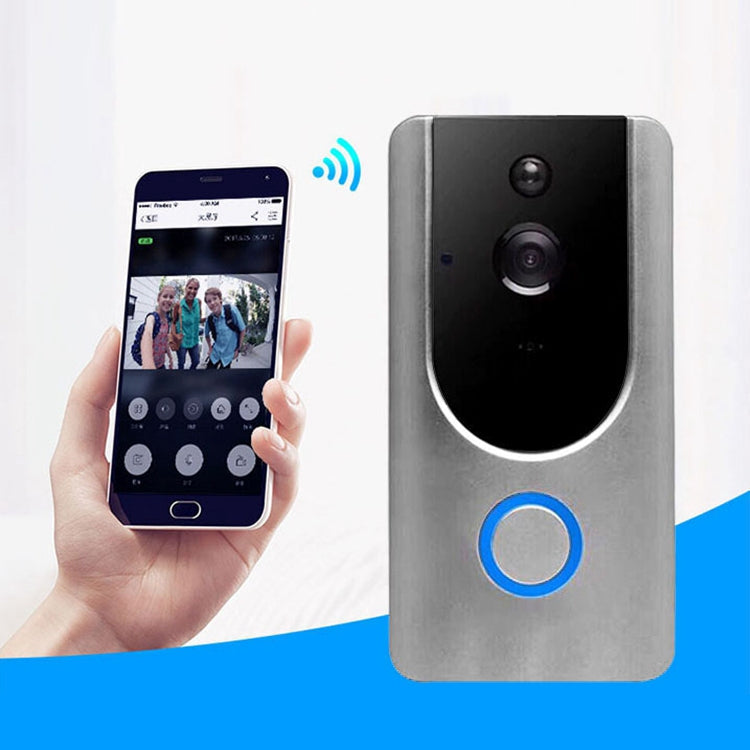 VESAFE Home VS-M3 HD 720P Security Camera Smart WiFi Video Doorbell Intercom, Support TF Card & Night Vision & PIR Detection APP for IOS and Android(with Ding Dong/Chime) (Grey) Eurekaonline
