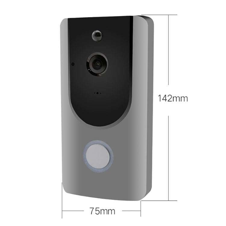 VESAFE Home VS-M3 HD 720P Security Camera Smart WiFi Video Doorbell Intercom, Support TF Card & Night Vision & PIR Detection APP for IOS and Android(with Ding Dong/Chime) (Grey) Eurekaonline