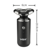 VGR V-317 5W USB Omnidirectional Three-dimensional Floating Three-network Electric Shaver Eurekaonline