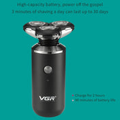 VGR V-317 5W USB Omnidirectional Three-dimensional Floating Three-network Electric Shaver Eurekaonline