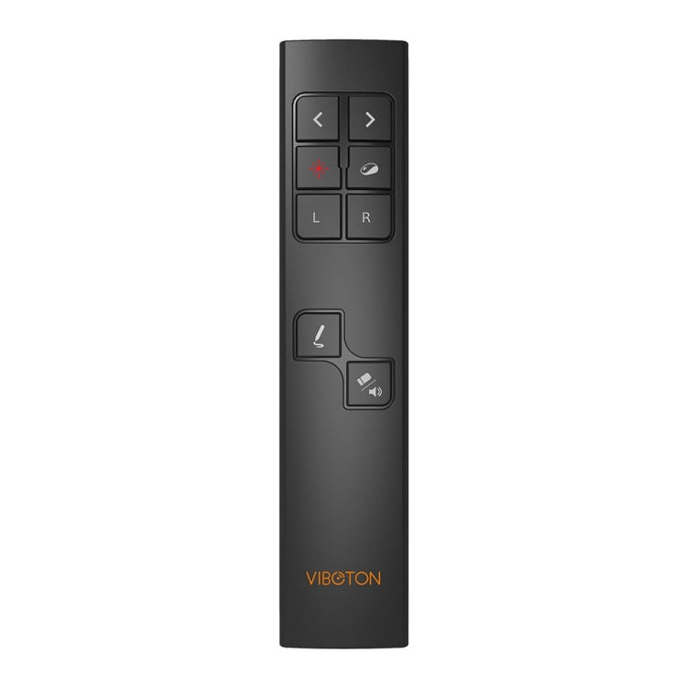 VIBOTON PP930 2.4GHz Multimedia Presentation Remote PowerPoint Clicker Wireless Presenter Handheld Controller Flip Pen, Control Distance: 30m(Black) Eurekaonline