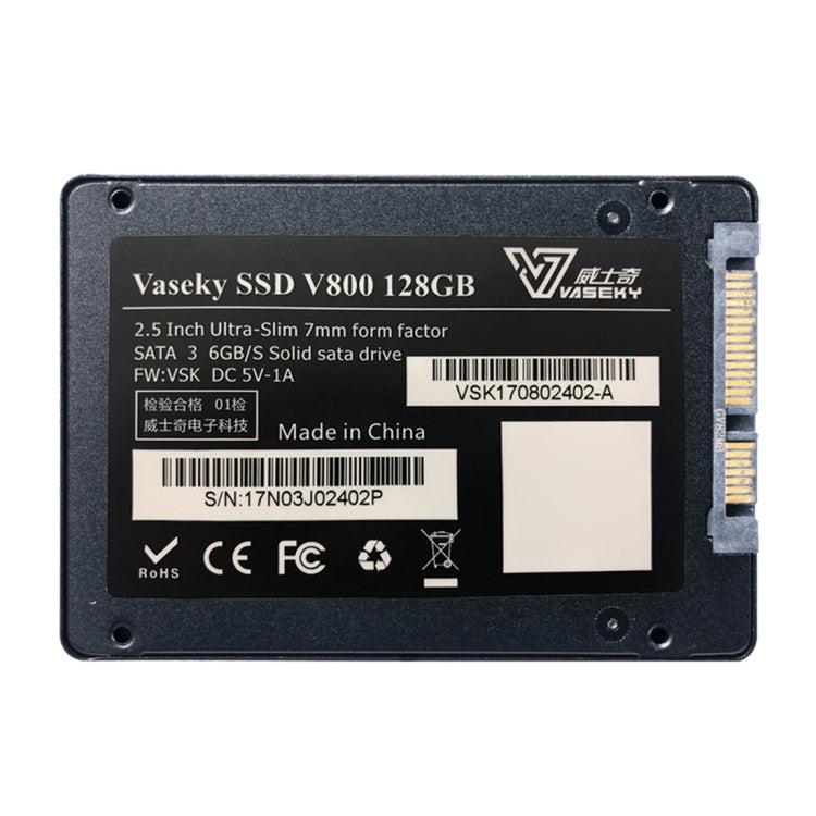 Vaseky V800 128GB 2.5 inch SATA3 6GB/s Ultra-Slim 7mm Solid State Drive SSD Hard Disk Drive for Desktop, Notebook Eurekaonline