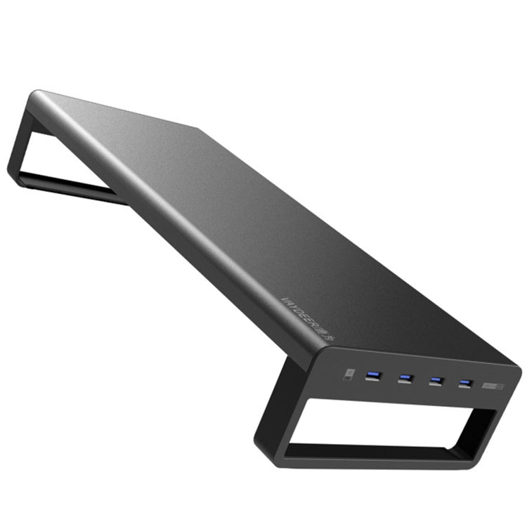 Vaydeer Metal Display Increase Rack Multifunctional Usb Wireless Laptop Screen Stand, Style:L-Top Configuration-Black(2xSplitter+8xUSB3.0) Eurekaonline