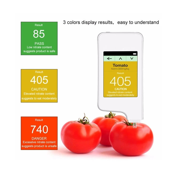 Vegetable And Fruit Meat Nitrate Residue Food Environmental Safety Tester(White) Eurekaonline