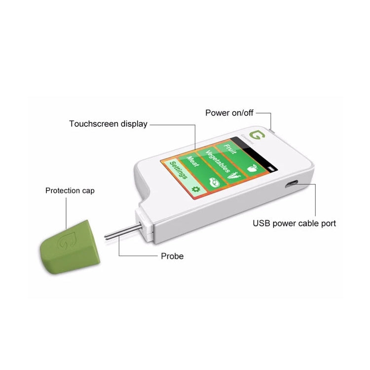 Vegetable And Fruit Meat Nitrate Residue Food Environmental Safety Tester(White) Eurekaonline