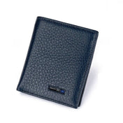 Vertical Wallet Smart Bluetooth Anti-Lost Anti-Theft Leather Bag, Style:Smart(Blue) Eurekaonline