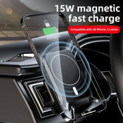 W-987 Magnetic Suction 15W Wireless Charger Car Air Outlet Bracket for iPhone and other Smart Phones(White) Eurekaonline