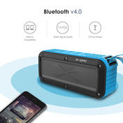 W-KING S20 Loudspeakers IPX6 Waterproof Bluetooth Speaker Portable NFC Bluetooth Speaker for Outdoors / Shower / Bicycle FM Radio (Black) Eurekaonline