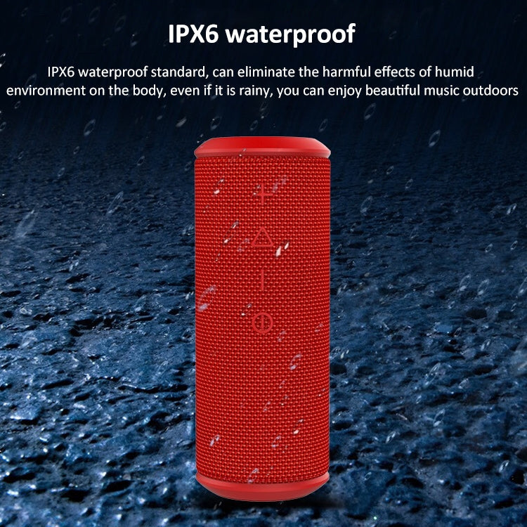 W-KING X6S Bluetooth Speaker 20W Portable Super Bass Waterproof Speaker with  Stereo Sound Soundbar Column for Music MP3 Play(black) Eurekaonline