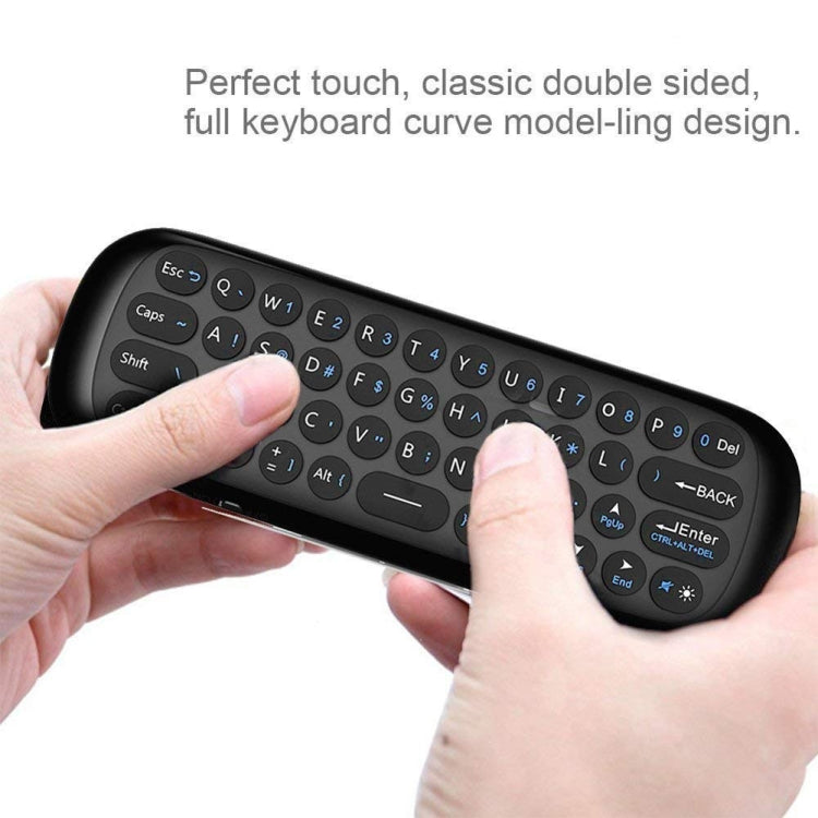 W1 Wireless QWERTY 57-Keys Keyboard 2.4G Air Mouse Remote Controller with LED Indicator for Android TV Box, Mini PC, Smart TV, Projector, HTPC, All-in-one PC / TV Eurekaonline