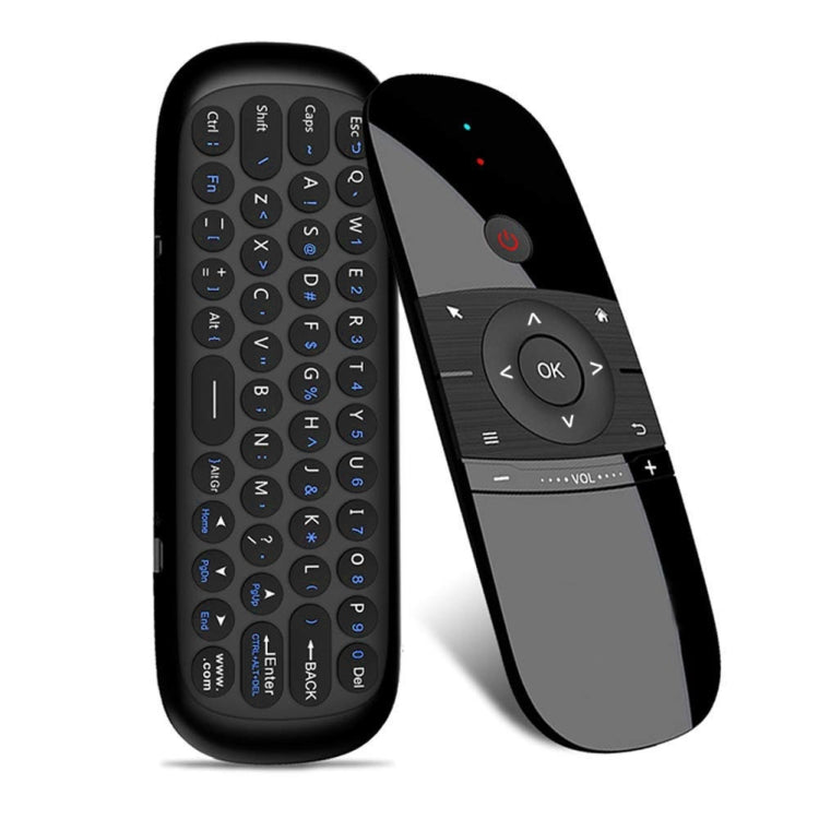 W1 Wireless QWERTY 57-Keys Keyboard 2.4G Air Mouse Remote Controller with LED Indicator for Android TV Box, Mini PC, Smart TV, Projector, HTPC, All-in-one PC / TV Eurekaonline