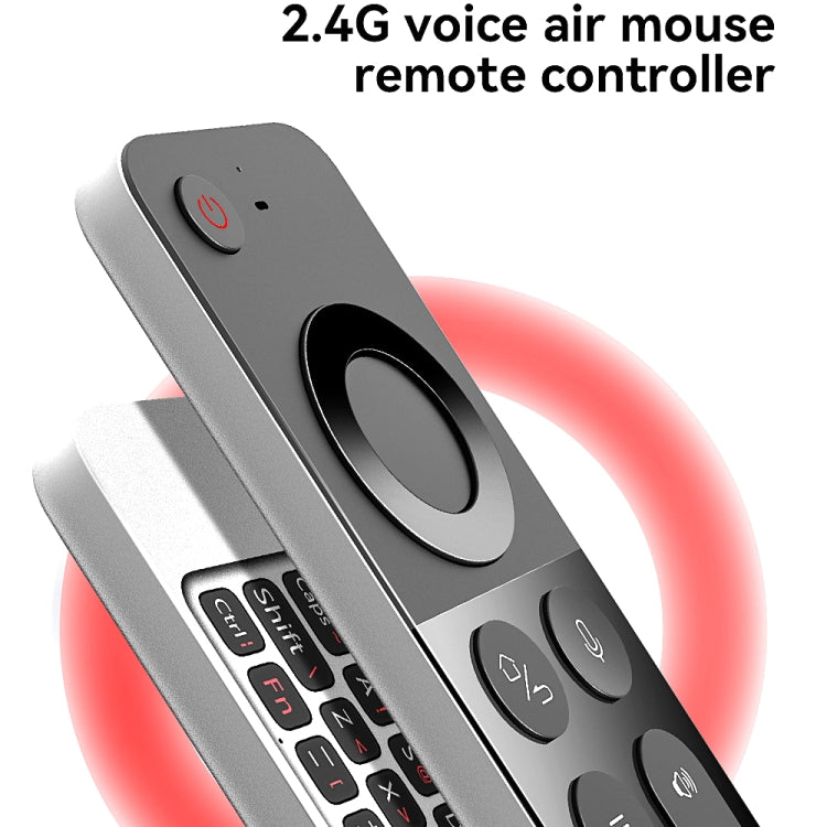 W3 Air Infrared Learning Double -Sided Wireless Mini Keyboard Mouse 2.4G Voice Remote Control Eurekaonline