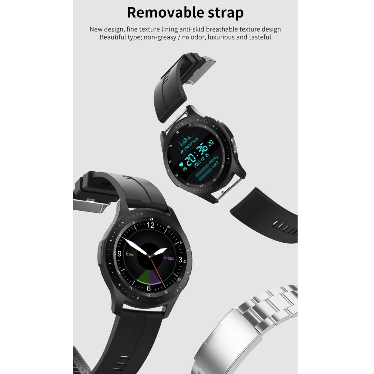 W68 1.54 inch Touch Screen IP67 Waterproof Smart Bracelet, Support Blood Oxygen Monitoring / Bluetooth Call / Heart Rate Monitoring, Style: Steel Strap(Silver) Eurekaonline