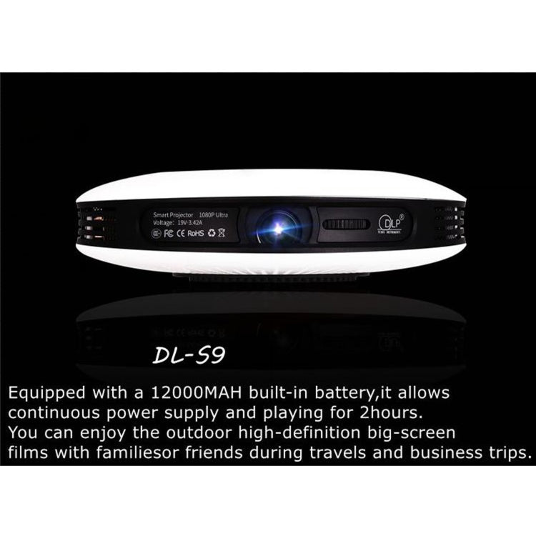 WEJOY DL-S9 1280x720P 300 Lumens Portable Home Theater LED HD Digital Projector, Android 6.0, 2G+16GB, AU Plug Eurekaonline