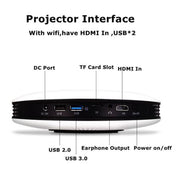 WEJOY DL-S9 1280x720P 300 Lumens Portable Home Theater LED HD Digital Projector, Android 6.0, 2G+16GB, AU Plug Eurekaonline