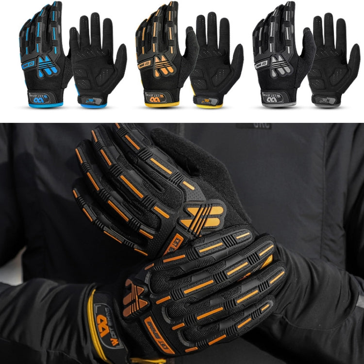 WEST BIKING YP0211208 Riding Gloves Motorcycle Bike Long Finger Non-Slip Touch Screen Gloves, Size: XL(Black) Eurekaonline