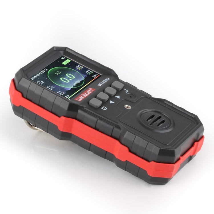 WINTACT WT8802 Hydrogen Sulfide Monitor Professional Rechargeable Gas Sensor High Sensitive Digital Sound-light Vibration Alarm H2S Detector Eurekaonline