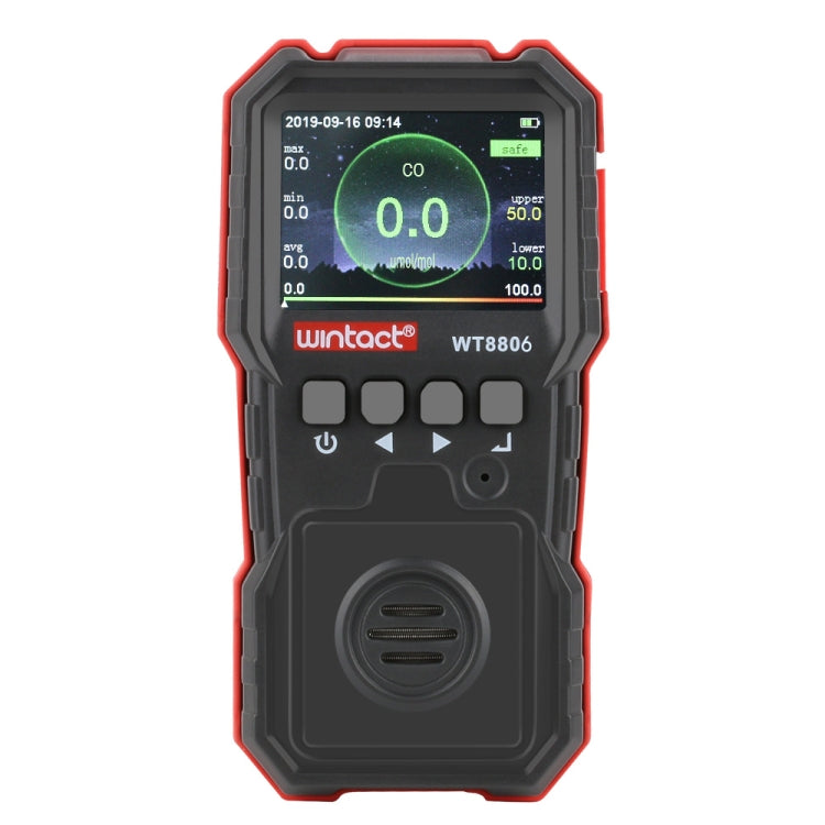WINTACT WT8806 Carbon Monoxide Monitor Professional Rechargeable Gas Sensor High Sensitive Poisoning Sound-light Vibration Alarm CO Detector Eurekaonline