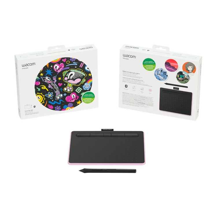 Wacom Bluetooth Pen Tablet USB Digital Drawing Board(Pink) Eurekaonline