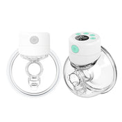 Wearable Automatic Breast Pump Massage Hands-free Invisible Wireless Large Suction Breast Pump S12 - English - White Eurekaonline