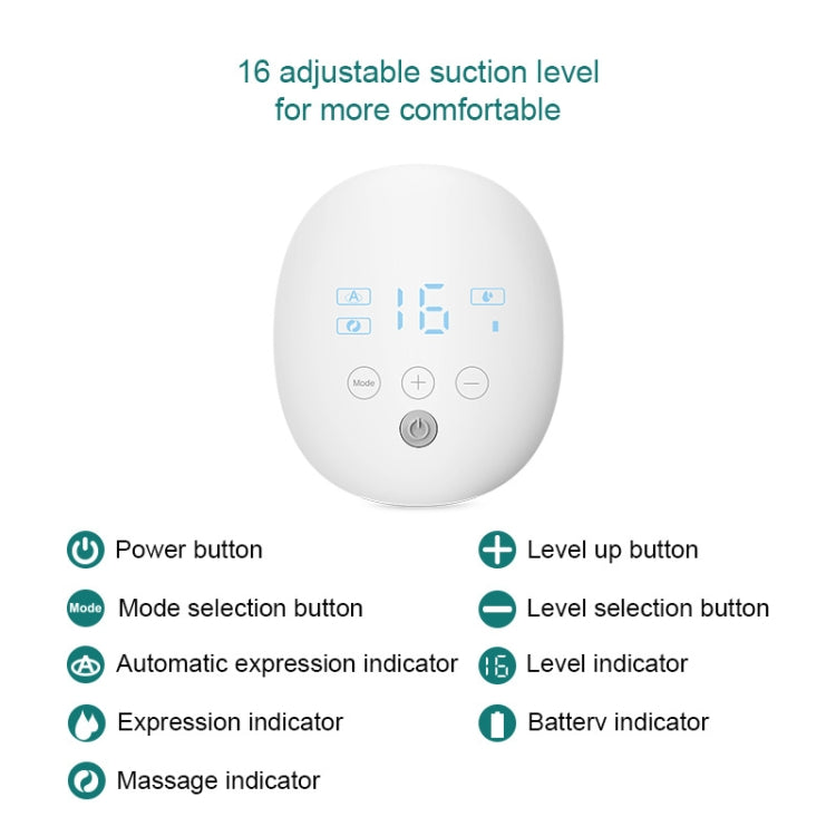 Wearable Automatic Breast Pump Massage Hands-free Invisible Wireless Large Suction Breast Pump S4DW - English Eurekaonline