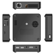 Wejoy DL-S10 120ANSI Lumens 854x480 Smart Mini Projector, RK3328 ARM Cortex-A53 Quad Core 1.5GHz CPU, 2GB+16GB, Android 7.1.2, Bluetooth, WiFi, HDMI(Black) Eurekaonline