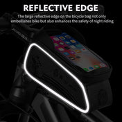 West Biking 1.5l Bicycle Anti-Light  Bag Riding Front Bag Mobile Phone Bag Boarding Bag Waterproof Bag Eurekaonline